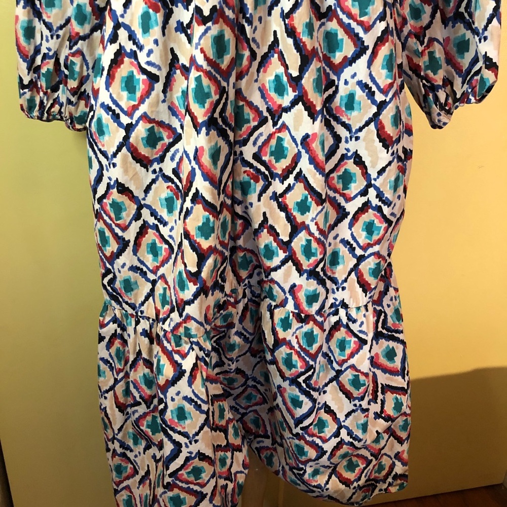 Maeve Multicolor Geometric Midi Dress - Picture 10 of 14